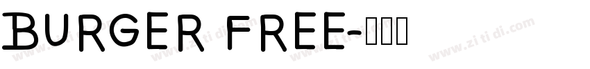 BURGER FREE字体转换